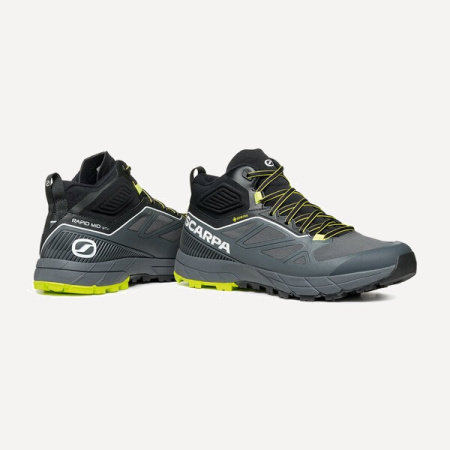 Ботинки RAPID MID GTX (RU 42 EU 43 USm 10 СМ 28; anthracite-acid lime)